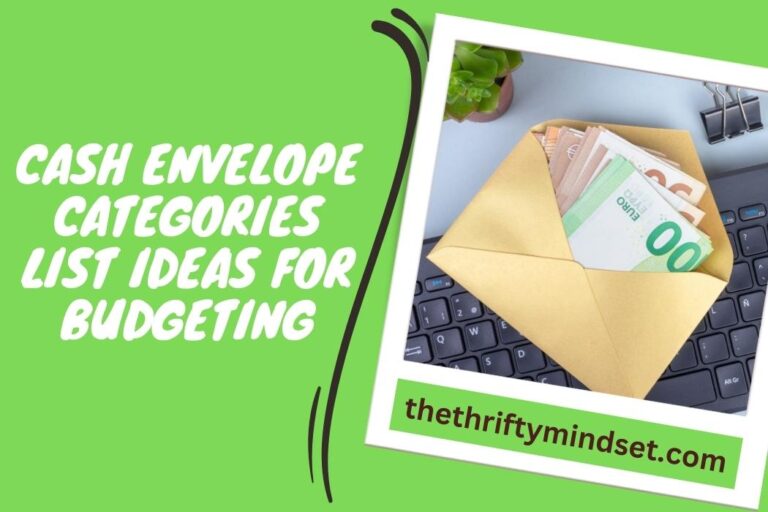 Cash Envelope Categories List Ideas For Budgeting