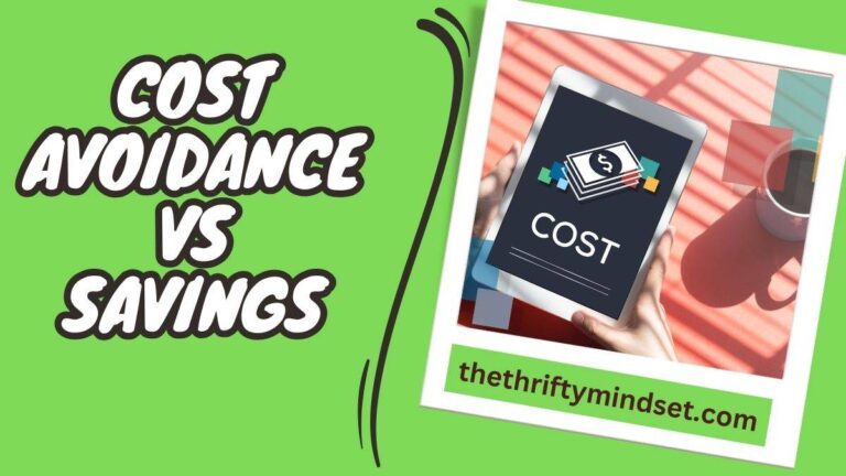Cost Avoidance Vs Savings