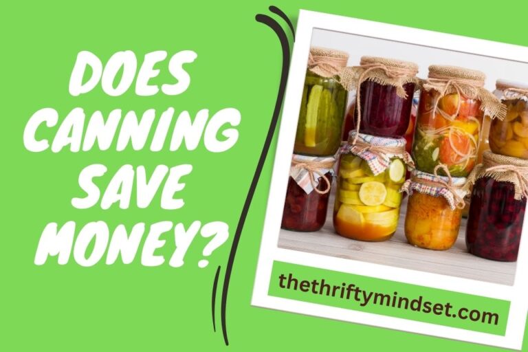 Does Canning Save Money