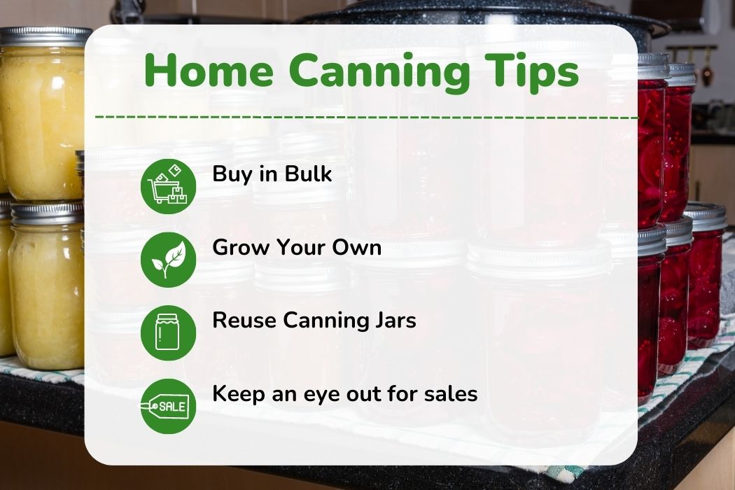 Home Canning Tips to save money