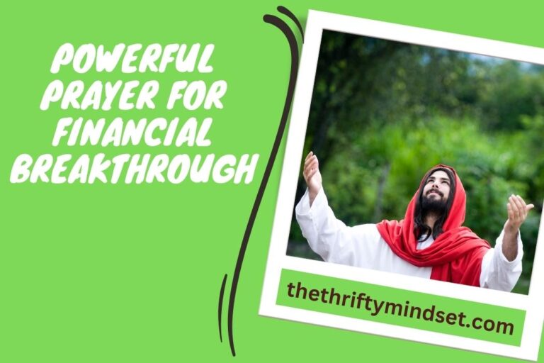 Powerful Prayer For Financial Breakthrough